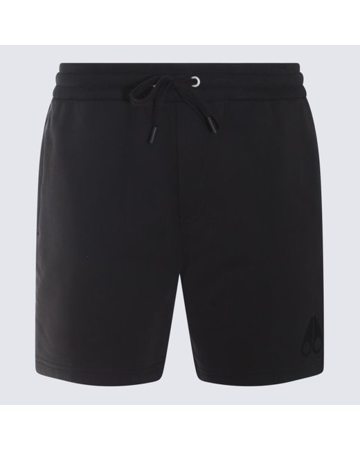 Moose Knuckles Black Cotton Shorts for men