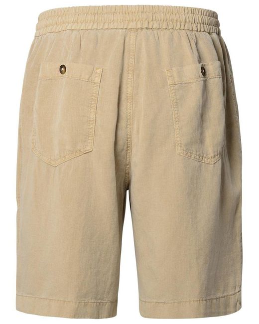 Altea Natural Linen Blend Bermuda Shorts for men