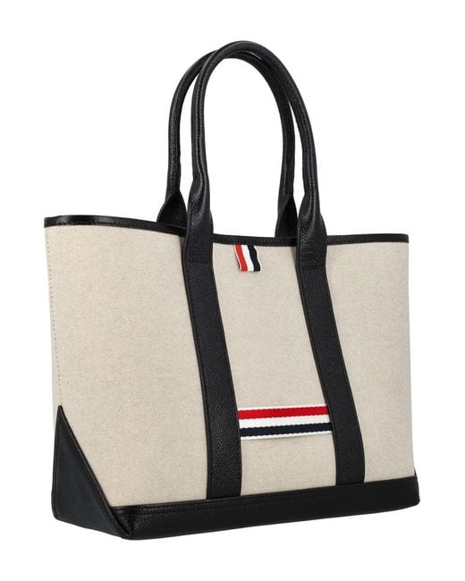 Thom Browne White Small Tool Tote for men