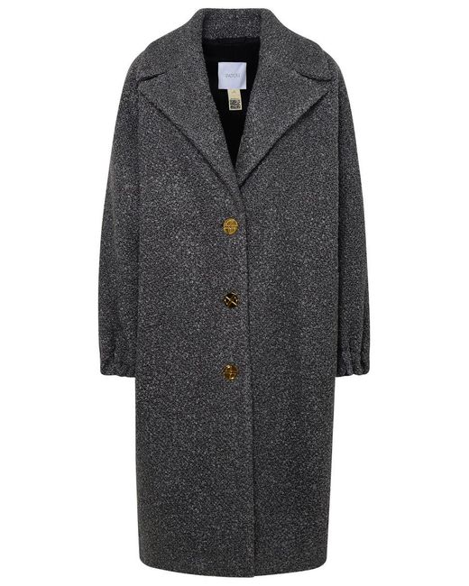 Patou Gray 'Elliptic' Wool Coat