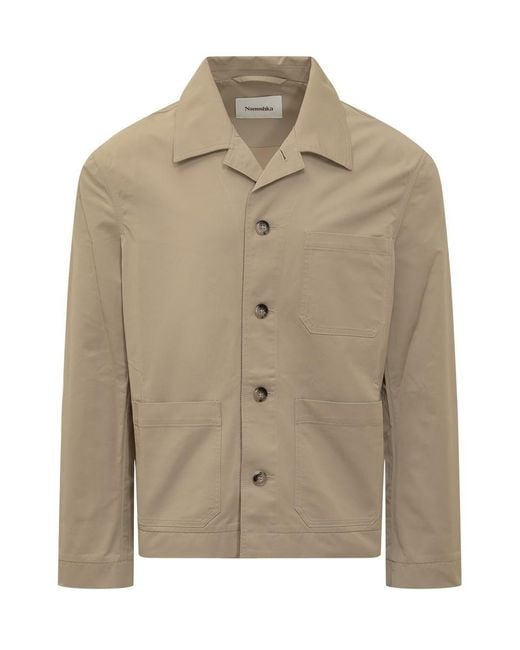 Nanushka Natural Jacket With Collar for men