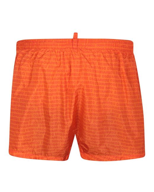 DSquared² Orange Swimwear for men