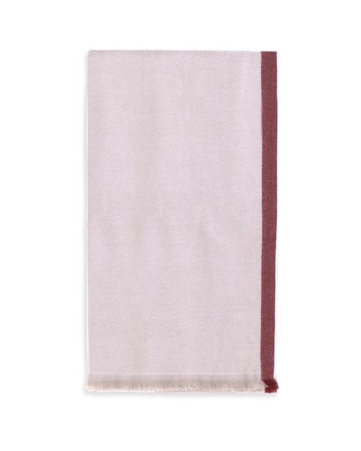 Brunello Cucinelli Pink Cashmere Scarf for men