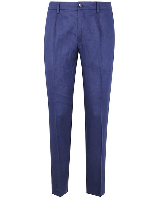 Michael Coal Blue Denny Drawstring Trousers for men