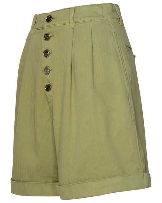 Etro Green Cotton Shorts