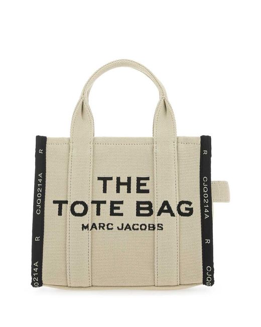 Marc Jacobs Natural Beige Canvas The Tote Shopping Bag Beige