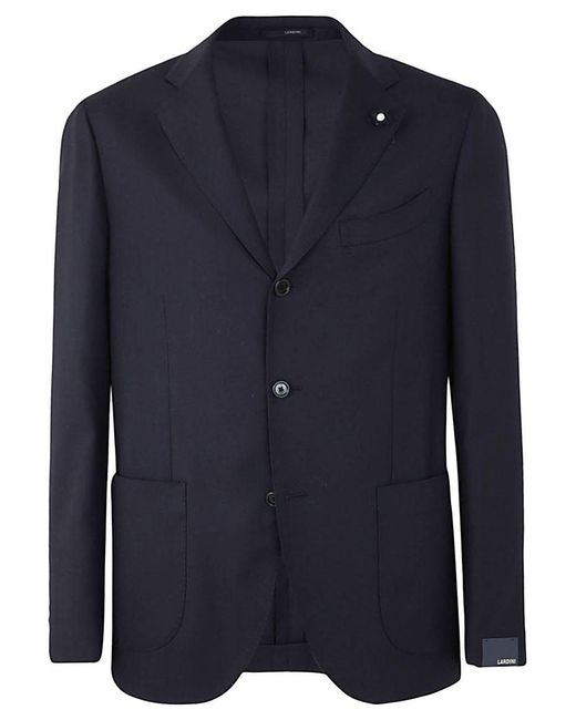 Lardini Blue Blazer Jacket Special Line Drop 7 Reg Clothing for men