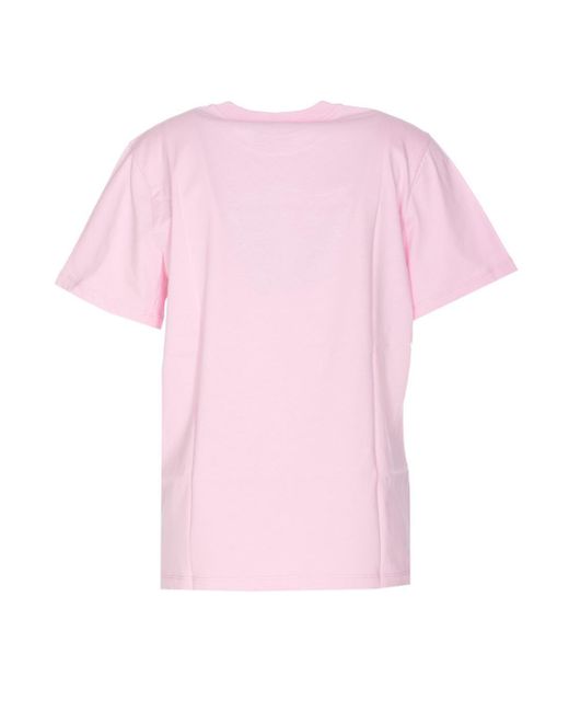 Ganni Pink T-Shirts And Polos