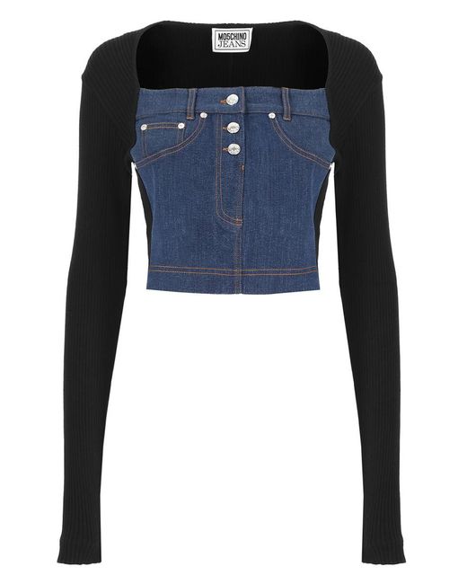 Moschino Jeans Blue Top