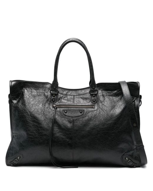 Balenciaga Black Le City Travel Bags for men