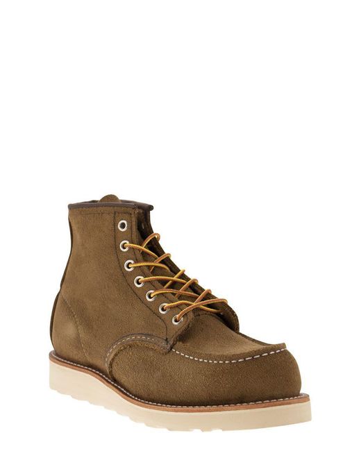 Red Wing Brown Classic Moc Mohave - Suede Lace-up Boot for men