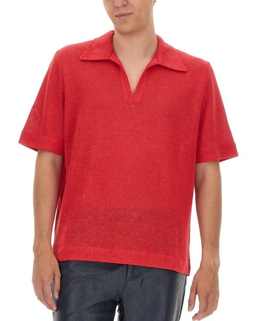 Séfr Red Éfr V-neck T-shirt for men