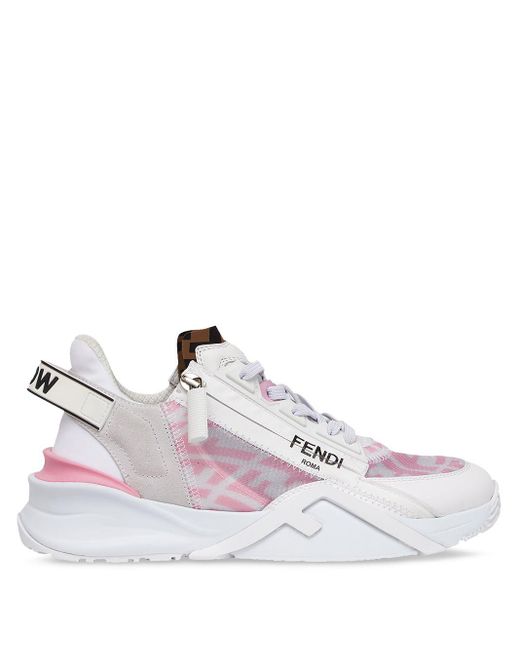 Fendi Pink Flow Low-top Sneakers