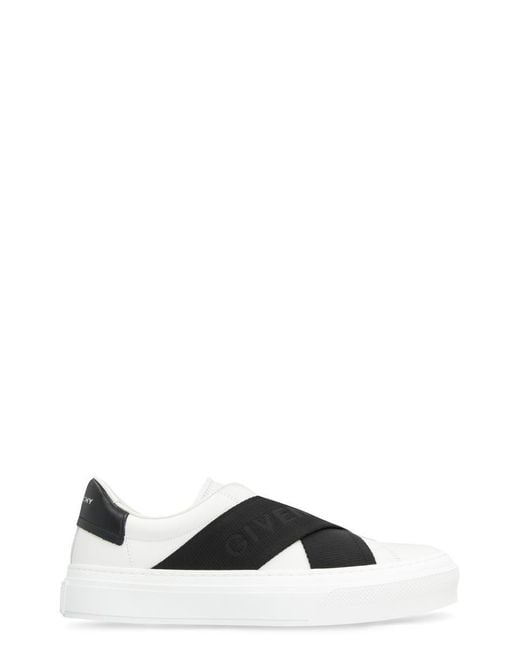 Givenchy Black City Sport Leather Sneakers
