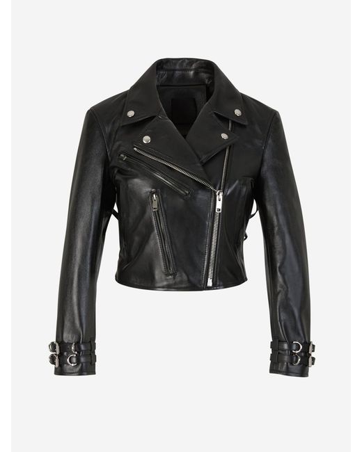 Givenchy Black Buckles Leather Jacket