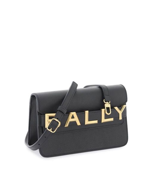 Bally Black Logo Crossbody Bag