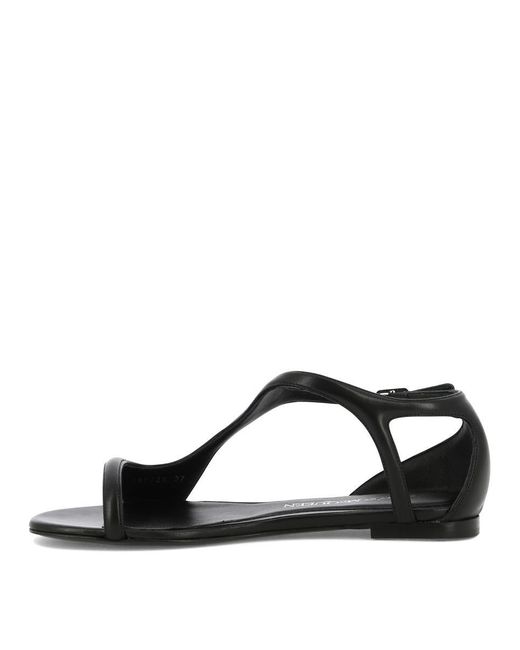 Alexander McQueen Black "Suppleness" Sandals