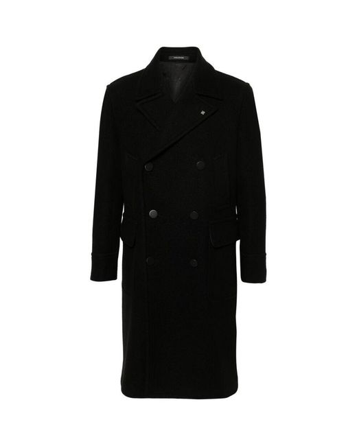 Tagliatore Black Coats for men