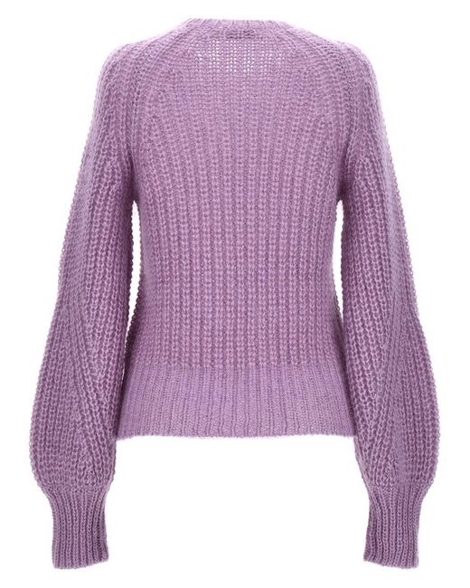 Zimmermann Purple Mohair Blend Sweater Sweater, Cardigans