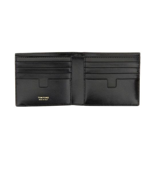 Tom Ford Black Bi-fold Wallet for men