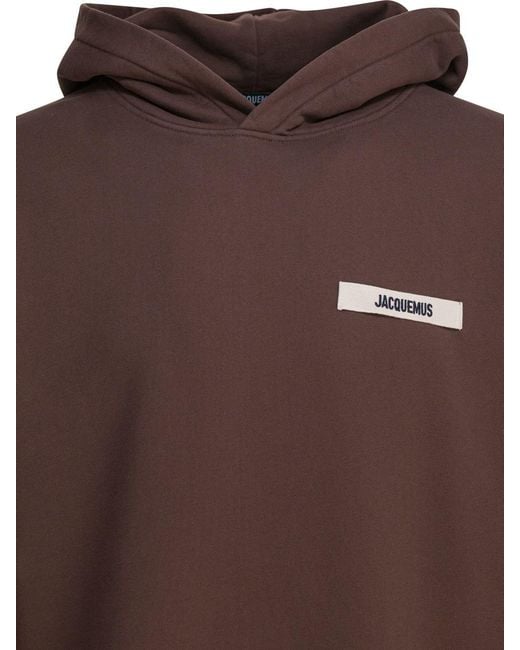 Jacquemus Brown "Gros Grain" Hoodie for men