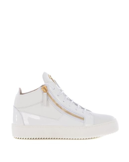 Giuseppe Zanotti White Sneakers Hi-Top "Kriss" for men