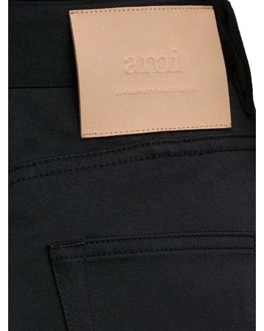 AMI Black Denim Cotton Jeans