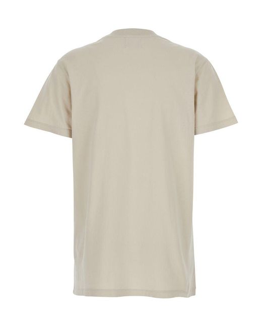 Isabel Marant White 'Zoeline' Crewneck T-Shirt With Maxi Logo Print On The Front