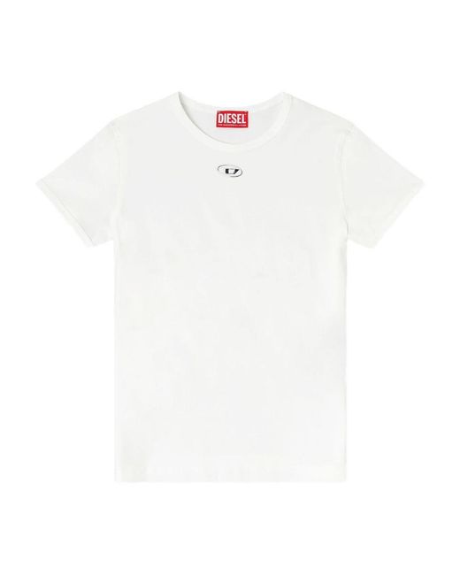 DIESEL White T-Shirts And Polos