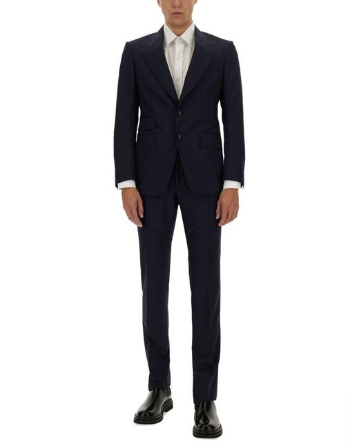Tom Ford White Tailored Poplin Shirt With Classic Collar for men