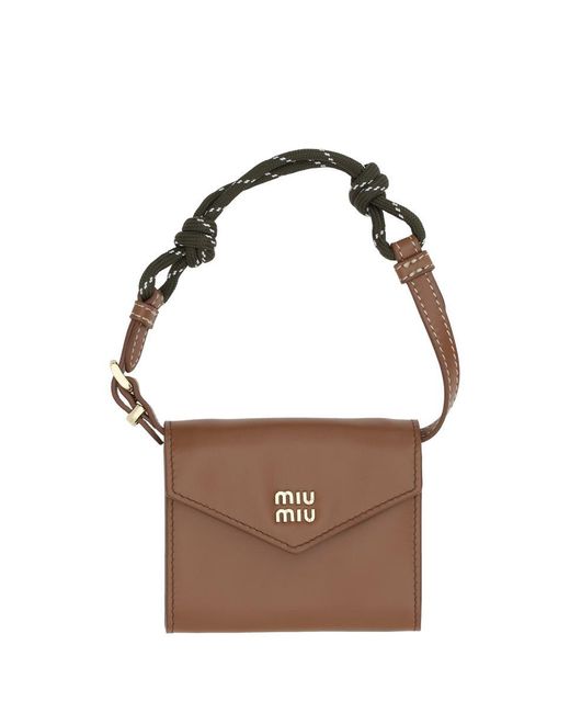 Miu Miu Brown Wallets
