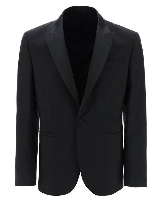 Versace Wool And Mohair Tuxedo Jacket in Black for Men | Lyst Canada
