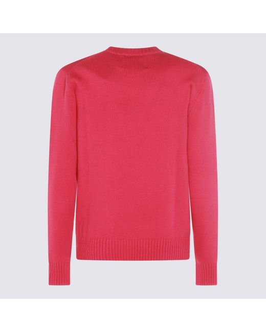 Seven Gauge Pink Fucsia Wool Knitwear for men
