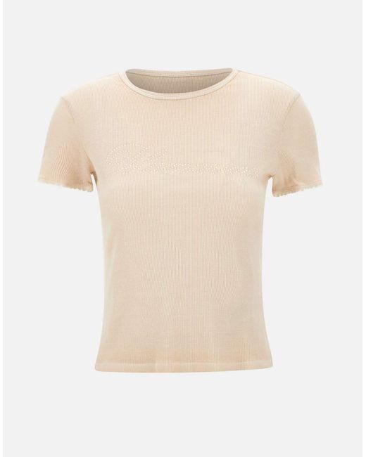 Blumarine Natural T-Shirts And Polos