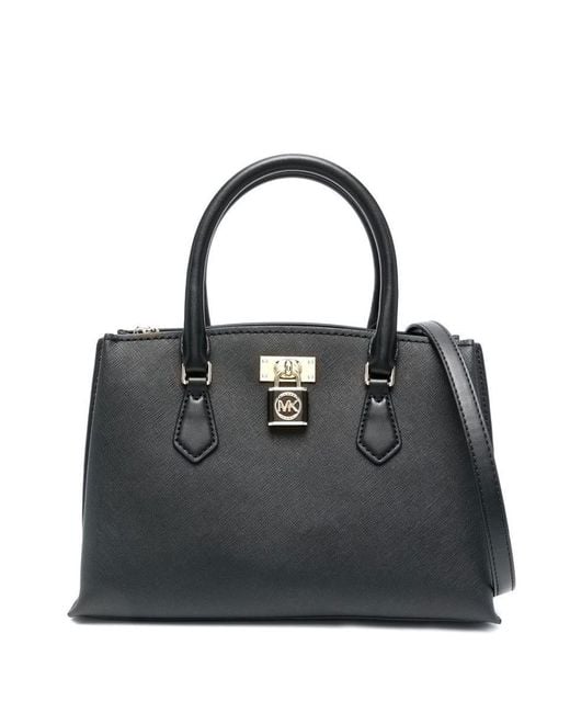 Michael Kors Ruby Small Leather Handbag in Black | Lyst