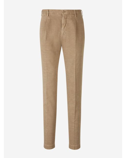Incotex Natural Tapered Fit Formal Trousers for men
