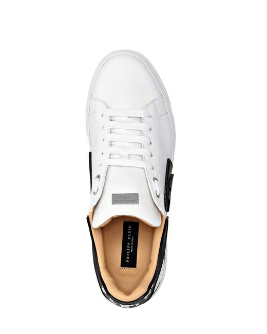 Philipp Plein White Flat Shoes for men