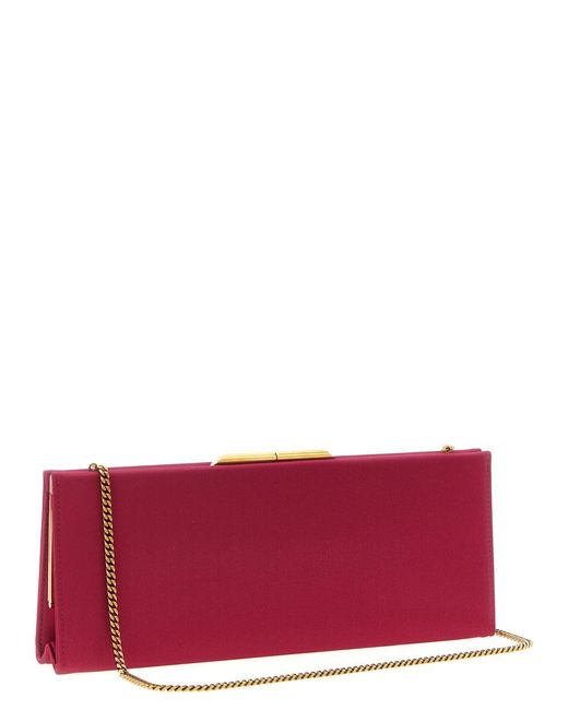 Saint Laurent Purple 'Midnight Piccola' Clutch