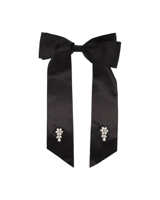 Simone Rocha Black Flower Bow Hair Clip