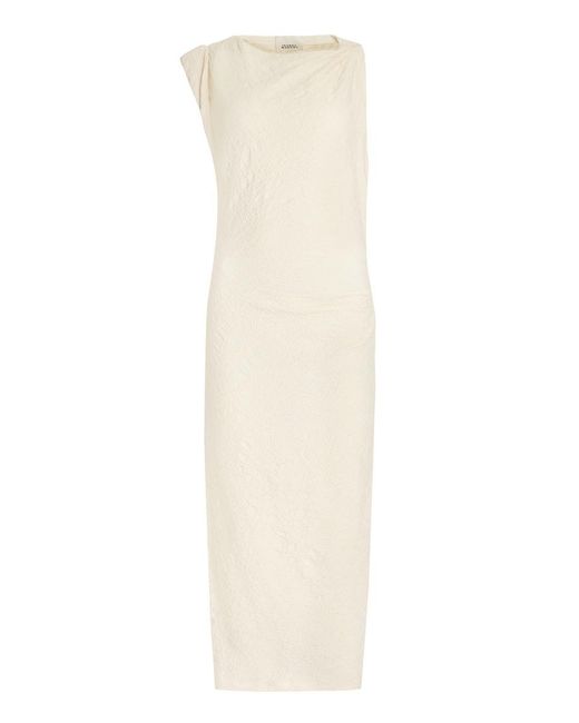 Isabel Marant White Franzy Cotton-Blend Dress