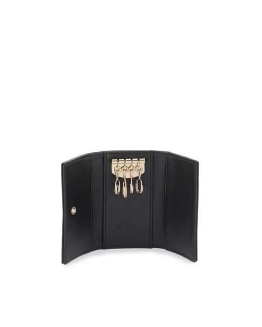 Vivienne Westwood Black Ite Keychain With Orbit