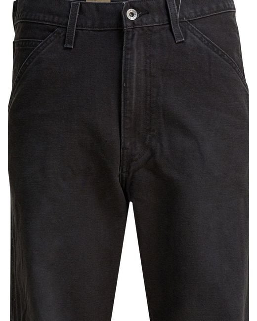 Levi's Black "Carpenter 568 Loose Straight" Jeans for men