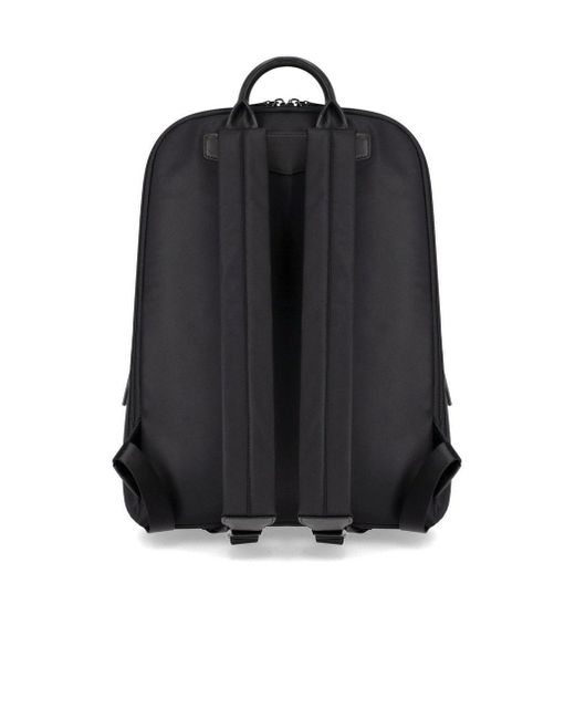 Emporio Armani Black Nylon Backpack for men