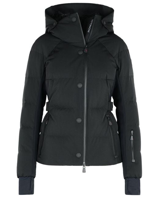 Moncler Black 'Guyane' Polyamide Blend Down Jacket