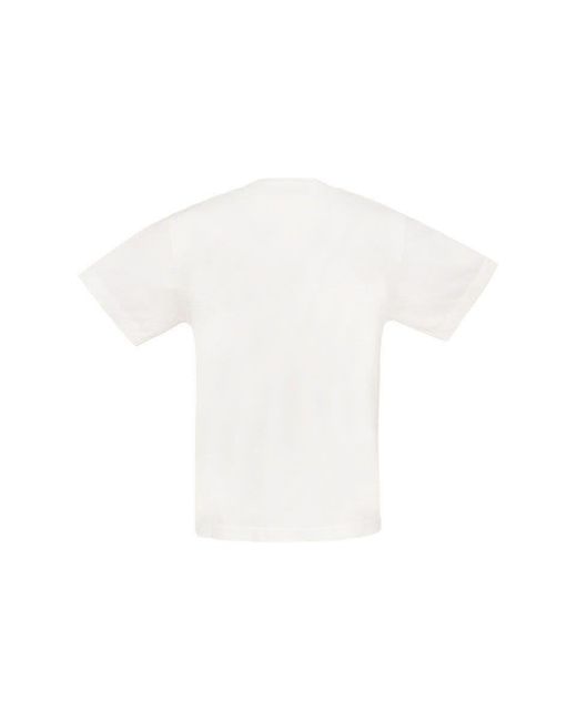 Stone Island White Short-Sleeved T-Shirt for men