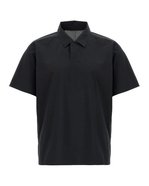 Veilance 'Dromos Tech' Polo Shirt in Black for Men | Lyst