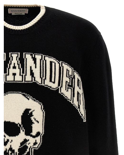 Alexander McQueen Black Logo Sweater Sweater, Cardigans for men