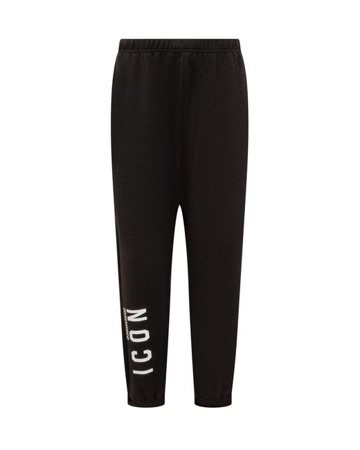 DSquared² Black Icon Collection V-Icon Jogging Pants