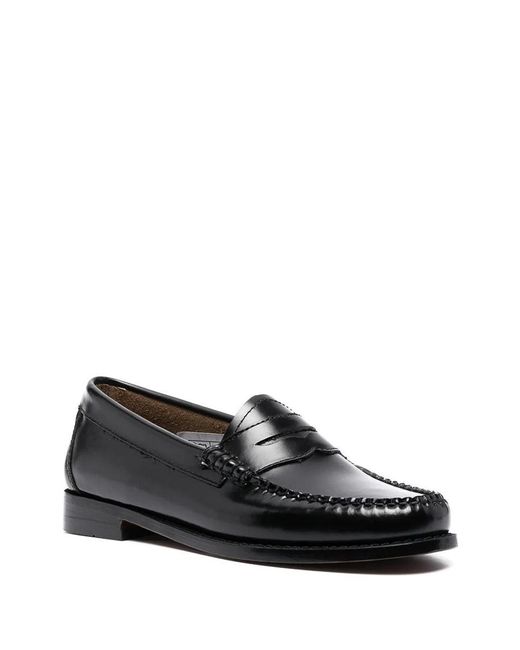 G.H.BASS Black 20mm Penny Loafers