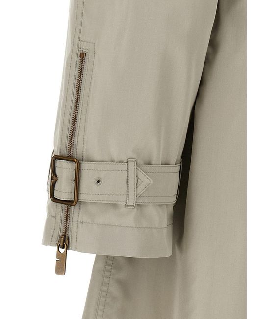 Burberry Natural Car Coat Silk for men